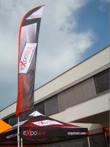 Expoflag am Zelt