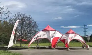 Expodome 9m and 6 m at stronger wind
