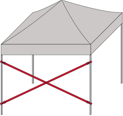 Verbindungsstange diagonal