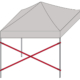 expotent Faltzelt Diagonalstange